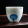 Пиала для китайского чая с рисунком чаши лотоса синего цвета, объем 65 мл | Чайнотека